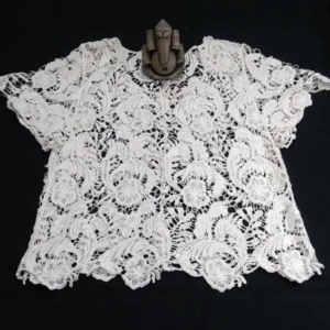 Stylish Handcrafted Top (Off White)