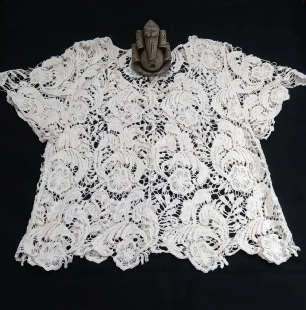 Stylish Handcrafted Top (Off White)