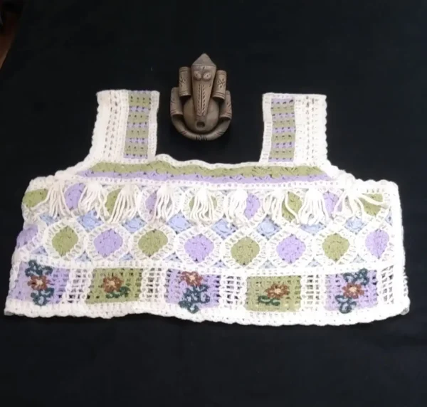 Stylish Handcrafted Crop Top (Multi Color)
